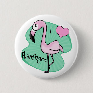 Kawaii Flamingo Gifts 6 Cm Round Badge