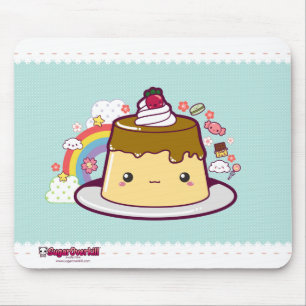 Kawaii Flan Mouse Pad