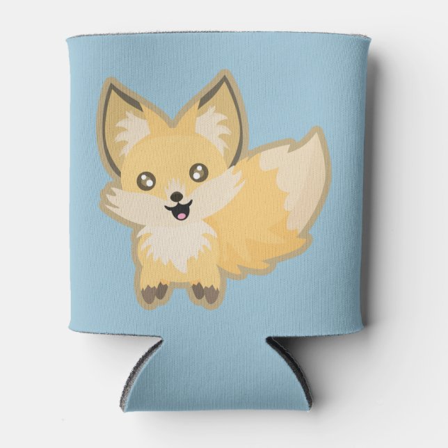 Kawaii Fox Can Cooler (Front)