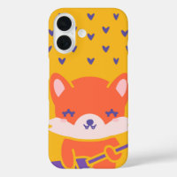 Kawaii Fox Guitarist Cute Rock Star Animal