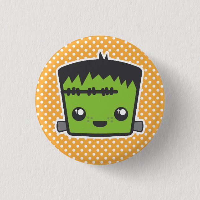 Kawaii Frankenstein Button (Front)