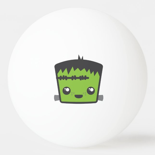 Kawaii Frankenstein Ping Pong Balls (Back)