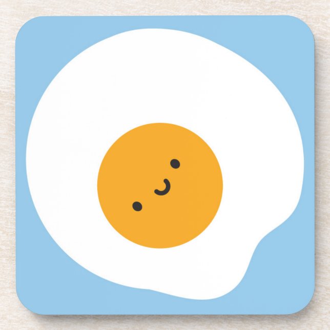 Kawaii Fried Egg Coaster (Front)