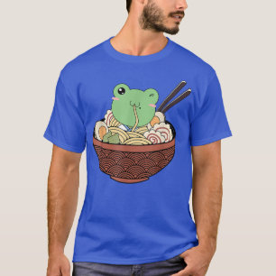 Kawaii Frog Ramen Shirt Teen Girls Cottagecore Aes