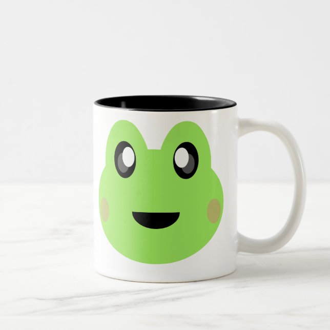 KAWAII FROG SUPER CUTE SWEETY Two-Tone COFFEE MUG (Right)