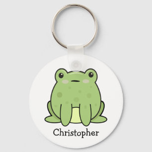 Kawaii Frog, Toad Personalised  Key Ring