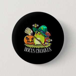 Kawaii Frog Witch Hat Cottagecore Aesthetic Hocus  6 Cm Round Badge
