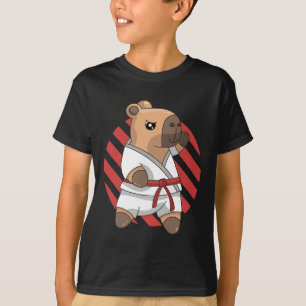 Kawaii Funny Capyra Capy Karate Martial Arts Keiko T-Shirt