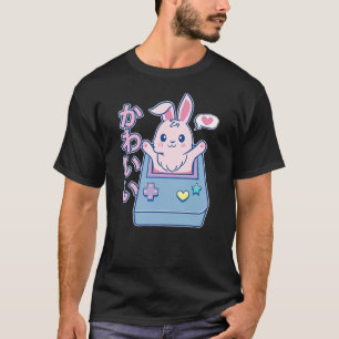 kawaii gamer bunny - Rabbit Pastel Cute T-Shirt