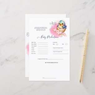 Kawaii Gecko Lizard Egg Baby Shower Predict Game