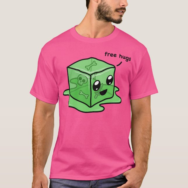 Kawaii Gelatinous Cube T-Shirt (Front)