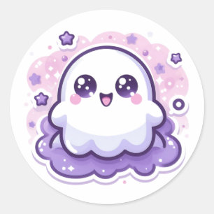 Kawaii Ghost Craft Sticker Cute Halloween Decor