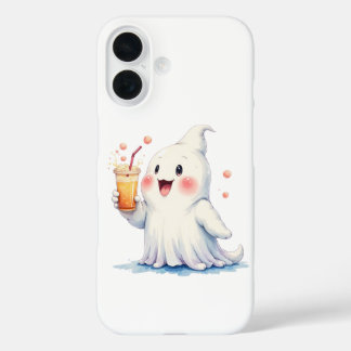 Kawaii Ghost Drinking Soda Phone Case