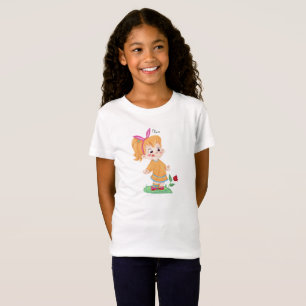 Kawaii Girl Flower "Olivia" Kids T-Shirt