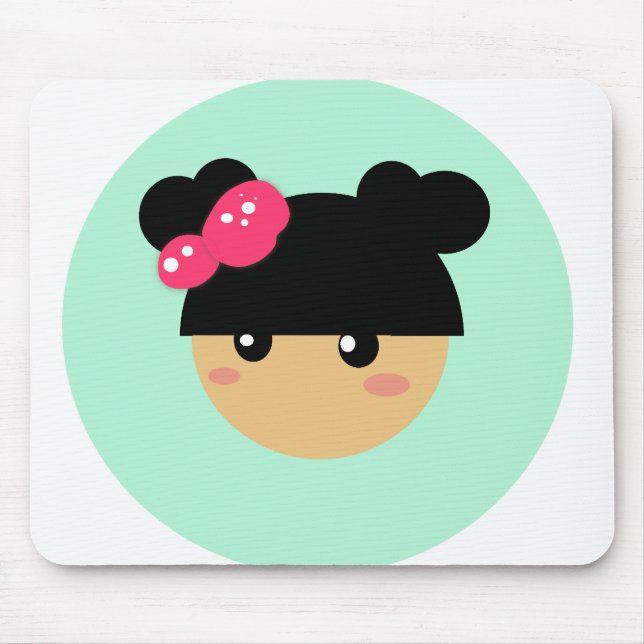 kawaii girl mousepad (Front)