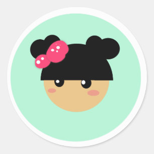 kawaii girl sticker