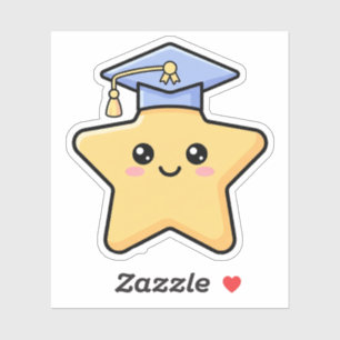 Kawaii Graduation Star Gold Cute You Did It