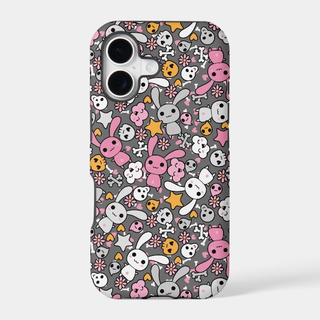 kawaii grey pattern (Back)