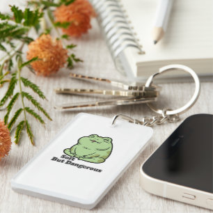 Kawaii Grumpy Frog Key Rings