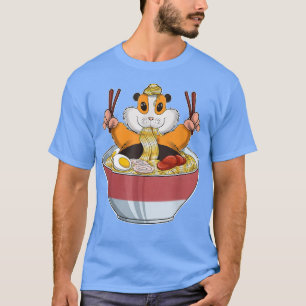 Kawaii Guinea Pig Ramen Noodles I Otaku Anime Guin T-Shirt