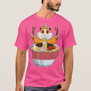 Kawaii Guinea Pig Ramen Noodles I Otaku Anime Guin T-Shirt