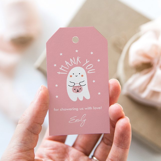 Kawaii Halloween Baby Shower Favour Tag (Creator Uploaded)