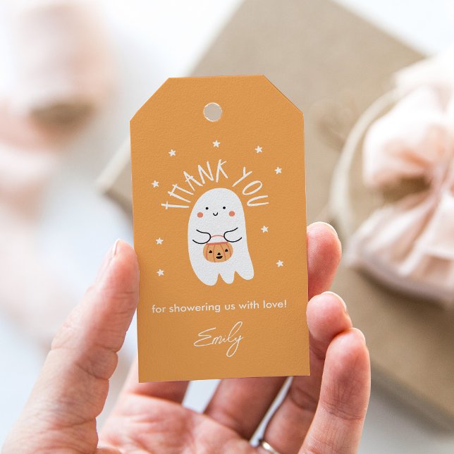 Kawaii Halloween Baby Shower Favour Tag (Creator Uploaded)