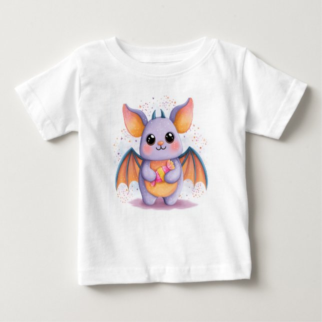 Kawaii Halloween Bat T-Shirt (Front)