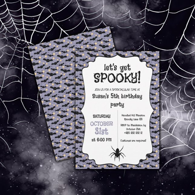 Kawaii Halloween Birthday Party Invitation (Creator Uploaded)