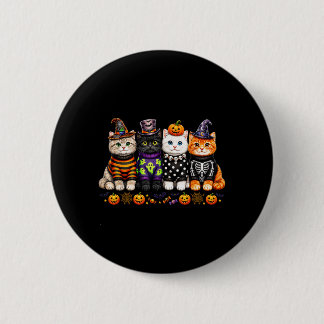 Kawaii Halloween Cat Lovers Cute Spooky Kittens 6 Cm Round Badge