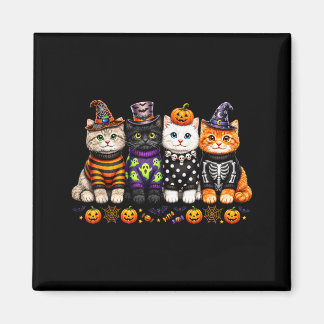 Kawaii Halloween Cat Lovers Cute Spooky Kittens Magnet