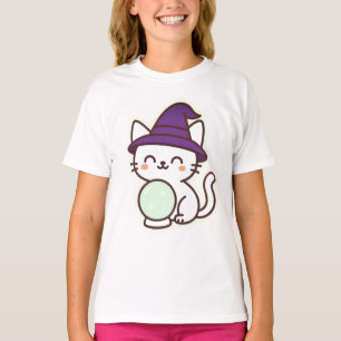 Kawaii Halloween Cat – Magical & Adorable Spooky T-Shirt