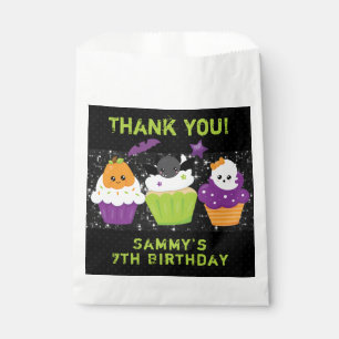Kawaii Halloween Cupcakes Birthday Favour Bags