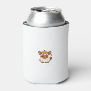 Kawaii Halloween Dog � Pumpkin Ghost Puppy Sticker Can Cooler