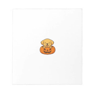 Kawaii Halloween Dog � Pumpkin Puppy Sticker Boxy Notepad