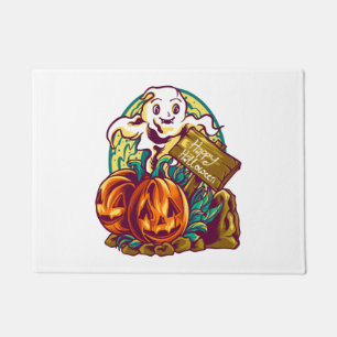 kawaii halloween doormat