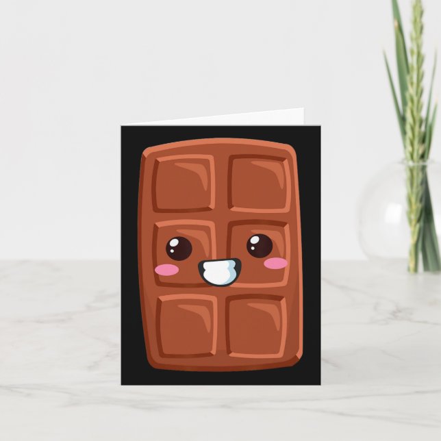 Kawaii Halloween Group Costume Party S'mores Choco Card (Front)