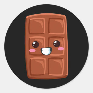 Kawaii Halloween Group Costume Party S'mores Choco Classic Round Sticker