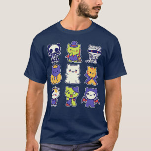 Kawaii Halloween Kitties T-Shirt