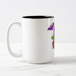 Kawaii Halloween Pumpkin Joy Two-Tone Coffee Mug