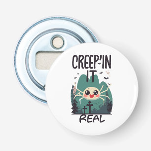 Kawaii Halloween Spider Pun Bottle Opener