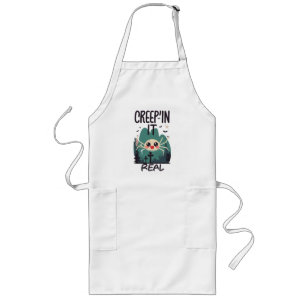 Kawaii Halloween Spider Pun Long Apron