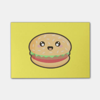 Kawaii hamburger post-it notes