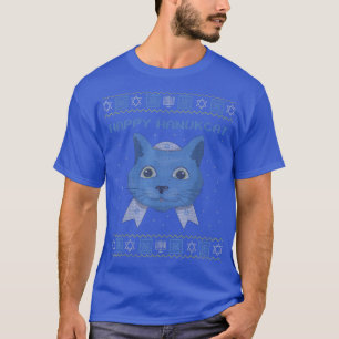 Kawaii Hanukcat Cute Cat Menorah Happy Hanukkah 20 T-Shirt