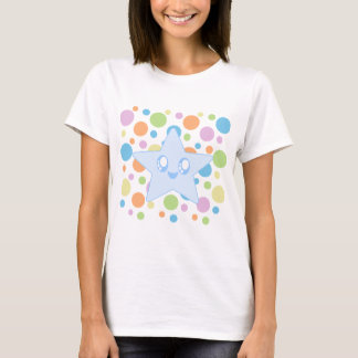 Kawaii Happy Star & Mod Bubble Dots T-Shirt