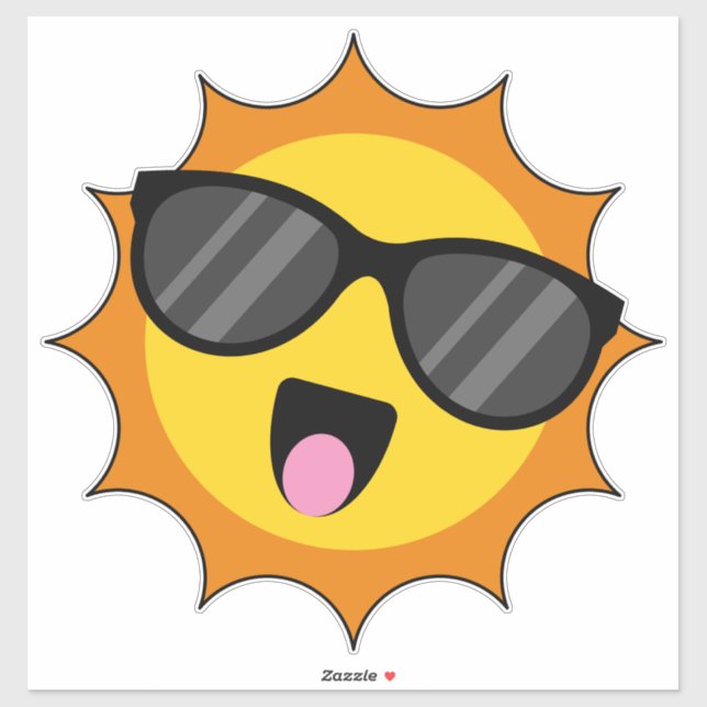 Kawaii Happy Sun with Sunglasses (Sheet)