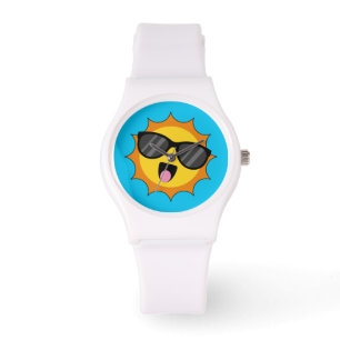 Kawaii Happy Sun with Sunglasses Watch
