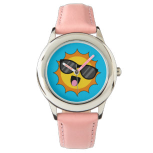 Kawaii Happy Sun with Sunglasses Watch