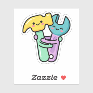 Kawaii Happy Tools Hammer Wrench Father's Day