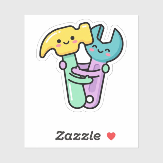 Kawaii Happy Tools Hammer Wrench Father's Day (Sheet)